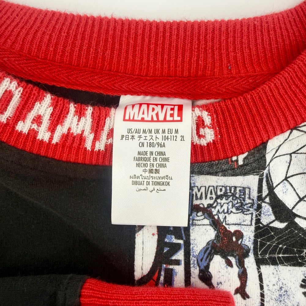Marvel Spider-Man 60th Anniversary Ashley Eckstein Colorblock Long Sleeve M - Picture 3 of 5